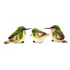 Transpac Medium Resin Hummingbird Figurines Set of 3 Home Decorations Spring - 3 of 3