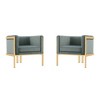 Set of 2 Paramount Velvet Accent Armchairs - Manhattan Comfort - 2 of 4