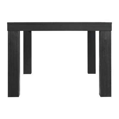 Jasper Black Wood Extendable Rectangular Dining Table