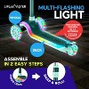 Lifemaster 3-Wheel Kids Scooter with Multi-Color Lights on Deck & Wheels – 5-Height Adjustable Handlebar, Child Safety Certified, Boys & Girls Ages 3+ - 3 of 4