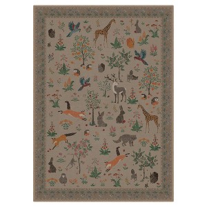 Abynow Medallion Distressed Persian Indoor Area Rug - 1 of 4