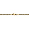 Black Bow Jewelry 2.25mm, 14k Yellow Gold, D/C Quadruple Rope Chain Anklet - 3 of 4