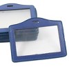 Unique Bargains Office Name Badge ID Credit Card Horizontal Holder Blue Clear 10pcs - 4 of 4