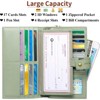 FATMOON Women’s Large Capacity RFID Blocking Leather Wallet - Easy-to-Use Checkbook Organizer with Removable Cover for Travel,Daily Use - 4 of 4