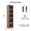 68 in 5 Tier Bookshelf, Tall Bookcase Shelf Storage Organizer, Modern Book Shelf for Bedroom - 3 of 4