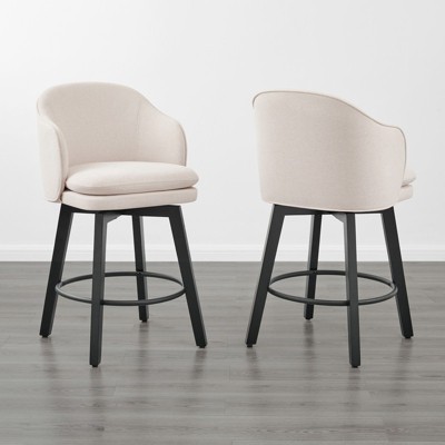 Spruce&Spring Modern Swivel Counter Height Bar Stools with Arm