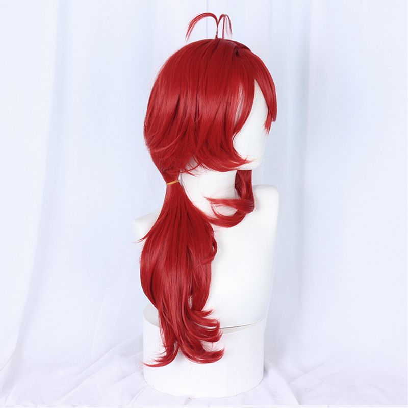 Unique Bargains Women's Wigs 26" Red with Wig Cap, 4 of 7