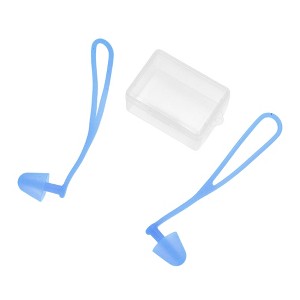 Unique Bargains Lanyard Swimming Ear Plugs 1 Pair - 1 of 4