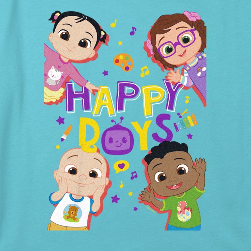 Girl's Cocomelon Happy Days Babies Crop Top T-Shirt, 2 of 4
