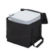 SEVOBAL Toilet Seats Dual-Handle Portable Outdoor Toilet With Leak-Proof Design And Large-Capacity Water Tank, Grey, 13.80"*16.30"*16.90" - 3 of 4