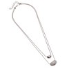 Women's Bling Bean Multi-Strand Necklace - Chalice Silver - 2 of 4