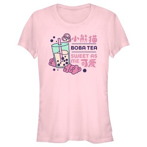 Juniors Womens Turning Red Boba Tea Sweet as Me T-Shirt - 1 of 4