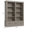 74.5" Tall Bookshelf with Double Storage, Extra Large Bookshelf, 6-Tier Double Wide Bookshelves w/ 12 Cubbies for Livingroom Office Library - 2 of 4
