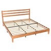 MAYEERTY 1100 LBS Heavy Duty Solid Wood Bed Frame Mattress Base with Headboard Wooden Slat Support No Box Spring Needed - 3 of 4