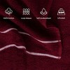 Hastings Home Rio Cotton Towel Set - 8 Pcs, Burgundy - 3 of 4