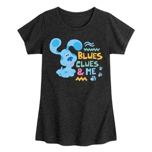 Girls' - Blue's Clues & You! - Blue's Clues & Me Fitted Short Sleeve Graphic T-Shirt - 1 of 4