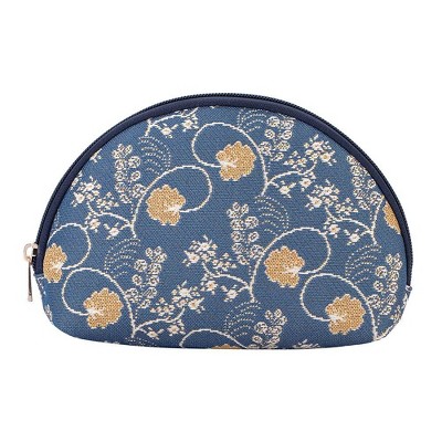 Signare USA Jane Austen Blue Cosmetic Make Up Bag