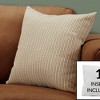 TopComfy Support Pillow Decorative Throw Pillow with Classic Dot Design for Sofa or Bed, Gray, 17"*17"*2" - 2 of 4