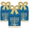 Big Dot of Happiness Happy Hanukkah - Square Favor Gift Boxes - Chanukah Holiday Party Bow Boxes - Set of 12 - 2 of 4