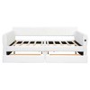 YOOCOZZ Queen Size Lambswool Upholstered Wood Daybed with 2 Storage Drawers and USB Charging - 4 of 4