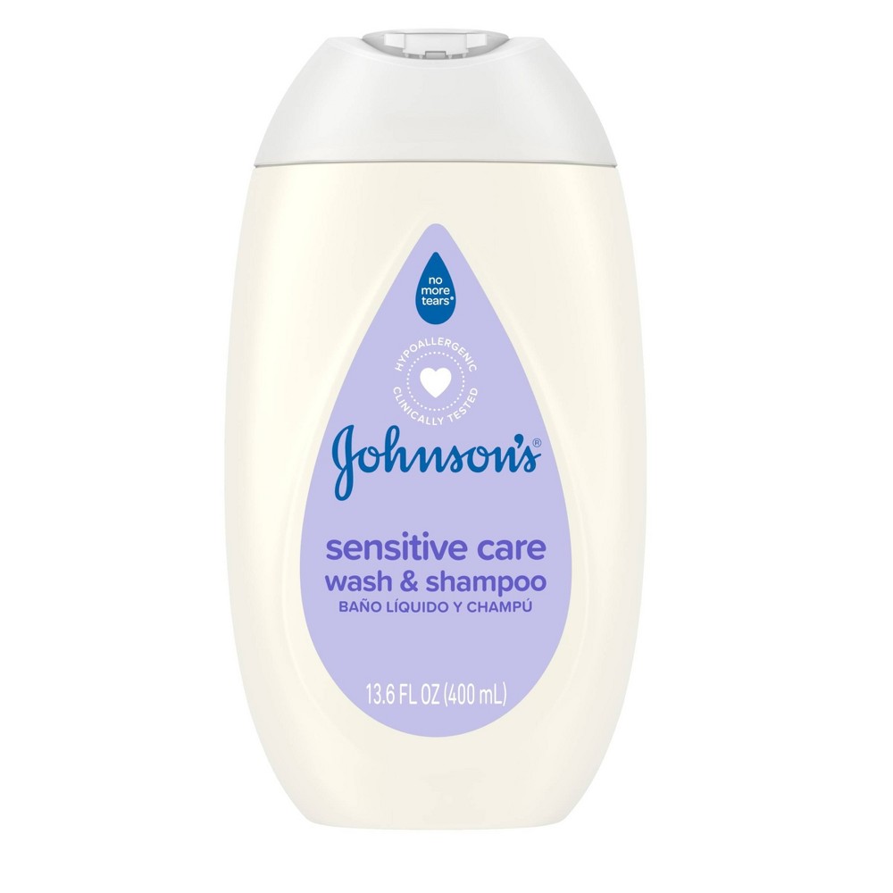 Johnson&#39;s Sensitive Care Baby 2-in-1 Body Wash &#38; Shampoo - Lightly Scented - 13.5 fl oz