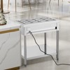 VEVOR 6-Pan Commercial Food Warmer, 6 x 1/3 Pans Electric Steam Table, 1500W Buffet Catering Food Warmer with Undershelf, Stainless Steel,Silver - 2 of 4