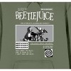 Beetlejuice The Ghost With the Most Men's Olive Green Graphic Hoodie - 2 of 2
