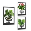 Orieon 3-Pack Square Wall Plant Shelves, Geometric Indoor Flower Display with 6.22" Tray, Holds Up to 20Lbs. - 4 of 4