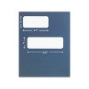 ComplyRight Double-Window Tax Presentation Folder Blue 50/Pack (FB01) - 2 of 4