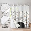 Americanflat 72x75 Hookless Shower Curtain - Abstract Black Bronze Shower Curtain with Sheer Panel, Snap-In Liner, and Grommets - 100% Polyester - 4 of 4