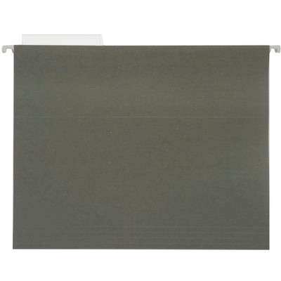 Pendaflex Essentials Hanging File Folder, 1/3 Cut, Letter Size, Standard Green, Pack of 25