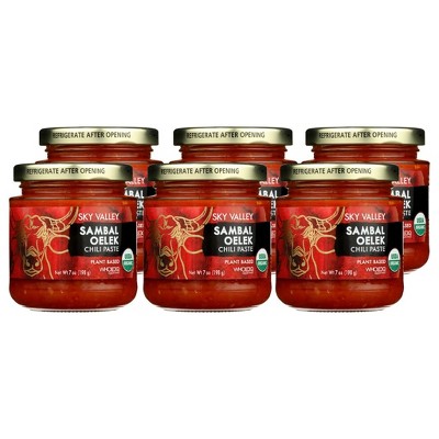 Sky Valley Sambal Oelek Chili Paste - Case of 6/7 oz