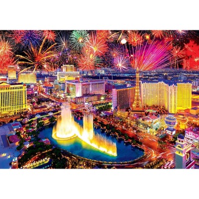 Kodak Fireworks Over Las Vegas Strip Puzzle 1500