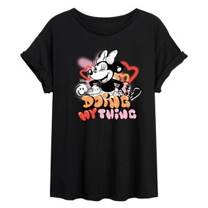 Women's - Disney - Minnie Mouse Oversized Graphic T-Shirt - 1 of 4
