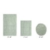 Lux Premium 100% Cotton  Ultra-Soft Tufted Solid Reversible 3 Piece Bath Rug Set, Water-Absorbent, Durable, Machine Washable Bathroom Rug - 2 of 4