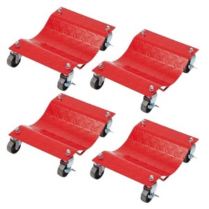 Car Dolly 4 Pack, Total 6000lbs High Load Bearing, Antiskid Plate Design, All-Direction Rotatable Wheel, 12’’x16’’ - 1 of 4