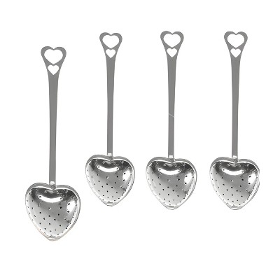 Kitcheniva Heart Shaped Tea Infuser Set 4 Pcs
