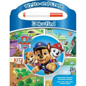 Nickelodeon Paw Patrol: Write-And-Erase Look and Find - by  Pi Kids (Board Book) - 1 of 4