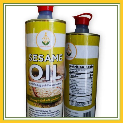Shastha Sesame Chekku Cold Pressed Oil 1 ltr , Pack of 3