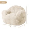 Bean Bag Chair, 39" Beanbag Chair Adult Bean Bag Couch with Filler Included, Kids Bean Bag Chair Soft Cozy Beanbag Couch Sofa - 2 of 4