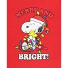 Seven Times Six Peanuts Snoopy Merry & Bright Christmas Matching Family Pajama Set - 4 of 4