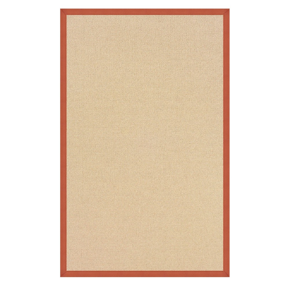 8'x11' Athena Wool Area Rug Burnt Orange - Linon