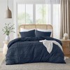 510 Design Full Porter Soft Washed Pleated Duvet Cover Set Navy - image 3 of 4