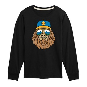 Boys' - Instant Message - Sasquatch Sunglasses Long Sleeve Graphic T-Shirt - 1 of 4