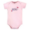 Hudson Baby Infant Girl Cotton Bodysuits, Bright Butterfly Floral - 4 of 4
