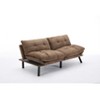 DOMETOUR Modern Convertible Folding Sofa Bed, Futon Sleeper Loveseat for Living Room Bedroom Apartment - 4 of 4