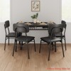 Dining Table Set for 4 with Storage Rack, 5-Piece Kitchen Table and Upholstered Chairs of 4, Wood Tabletop & Heavy-Duty Metel Frame, Dining Room Set - 2 of 4