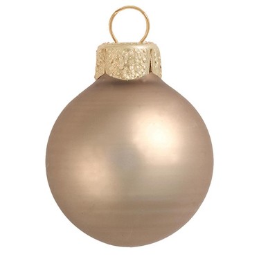 Northlight 28ct Antique Gold Matte Christmas Ball Ornaments 2" (50mm)