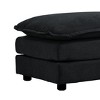 Sapphtopaz Ottoman 3-Tier Soft Shoe Bench Low Ottoman with Upholstered Foot Stool Footrest for Living Room, Bedroom, Entryway - 4 of 4