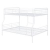 TIRAMISUBEST Full XL Over Queen Bunk Bed with Ladder and Guardrails, Metal Bunk Bedframe with Slats Support, Convertible Bunk Bed - 4 of 4